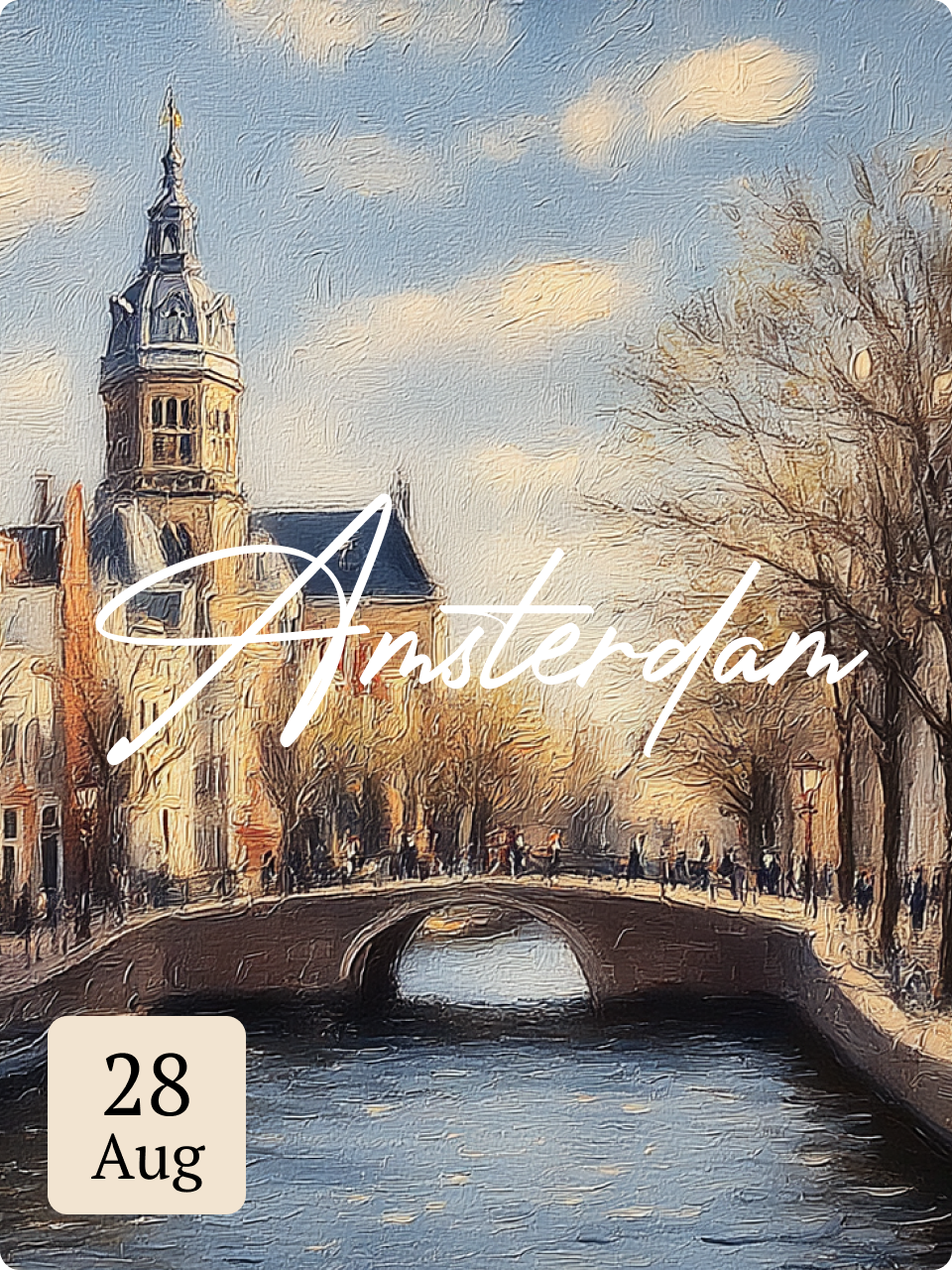 NN: Amsterdam 28 augustus 2026