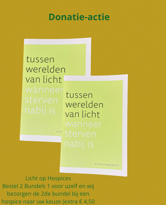 Donatie actie Hospices - wij bezorgen beide bundels per post